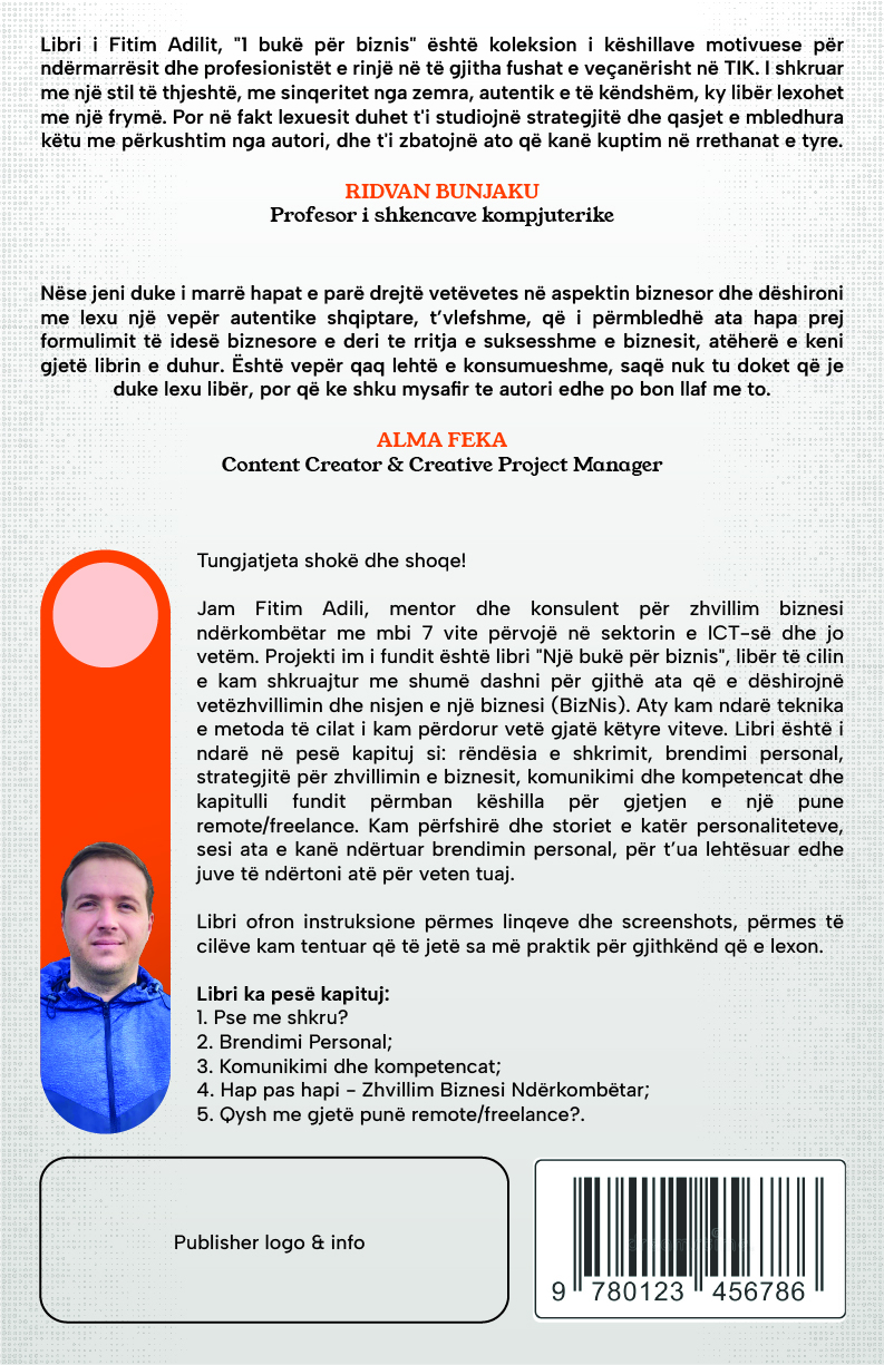 1 Bukë për Biznis - Book Photo